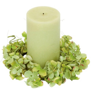 Hydrangea Ring - Event Rentals - Candle rings for wedding centerpieces